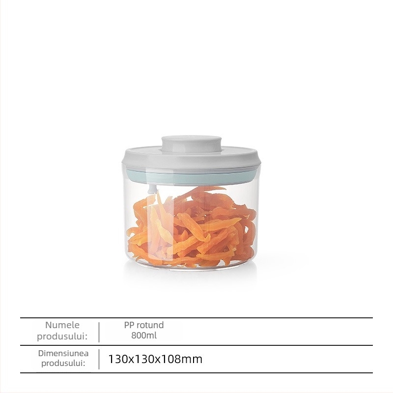Ankou Cutie de depozitare a alimentelor, etanșare prin apăsare, din plastic, 1–2 L, pentru gustări și cereale