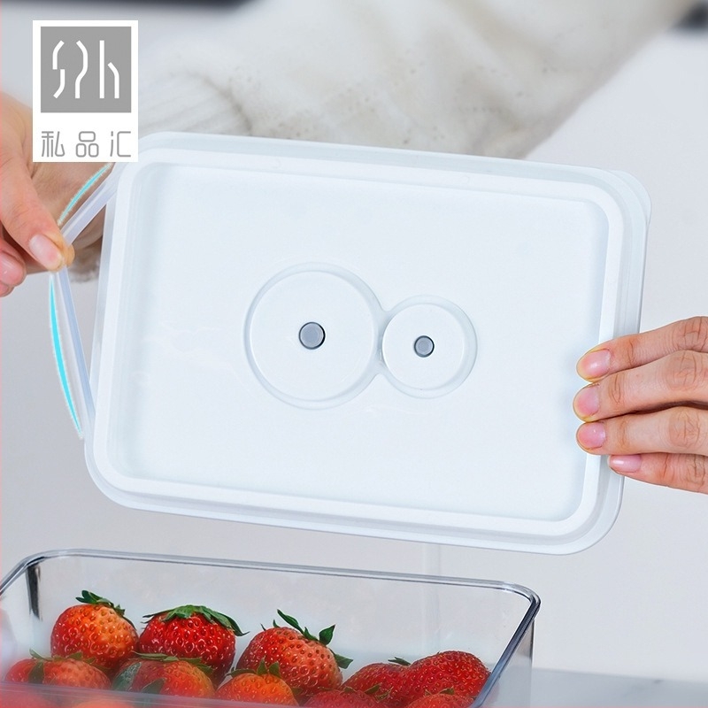 Cutie sigilare temporizată pentru păstrarea prospețimii, din plastic, pătrată, 3,1–4 L, potrivită pentru cuptorul cu microunde, recipient de depozitare a alimentelor cu un singur strat