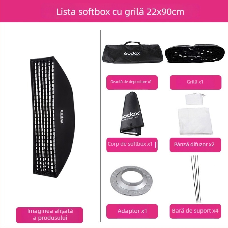 Softbox pentru iluminare de studio — Shenniu, țesătură de lumină moale, model: Altul