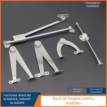 Știft de ușă pentru dulap, 6 inch, aliaj pliat, cu suport de poziționare