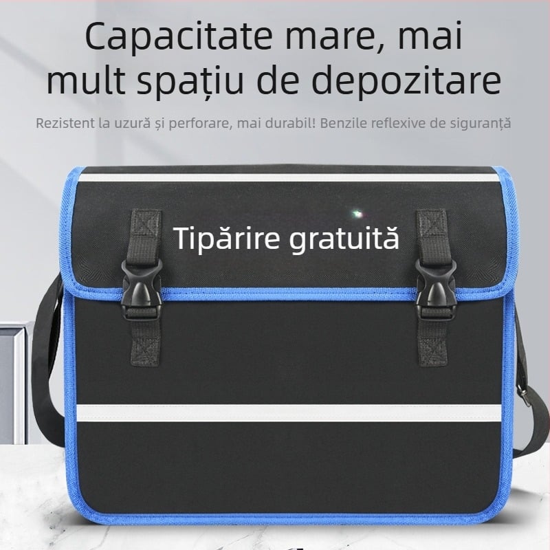 Geantă de un umăr pentru unelte, Seria Custom, pentru transport și protecția uneltelor, stil orizontal