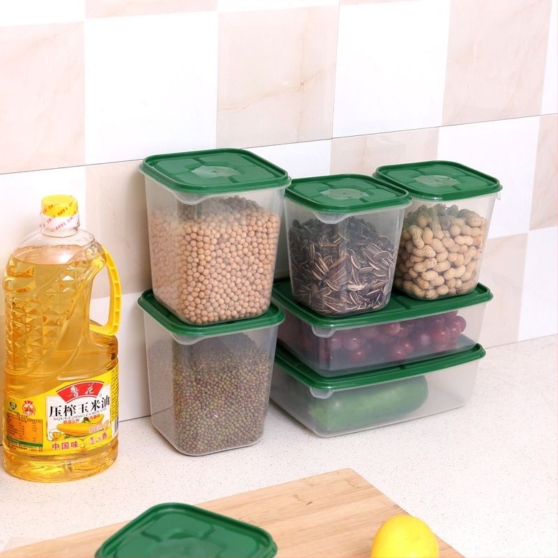 Cutie pentru păstrarea alimentelor (din plastic, pătrată, capacitate sub 300 ml, 24 buc., nu este compatibilă cu cuptorul cu microunde)