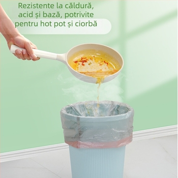 Sac de gunoi din PE, cu șnur, gros, de unică folosință