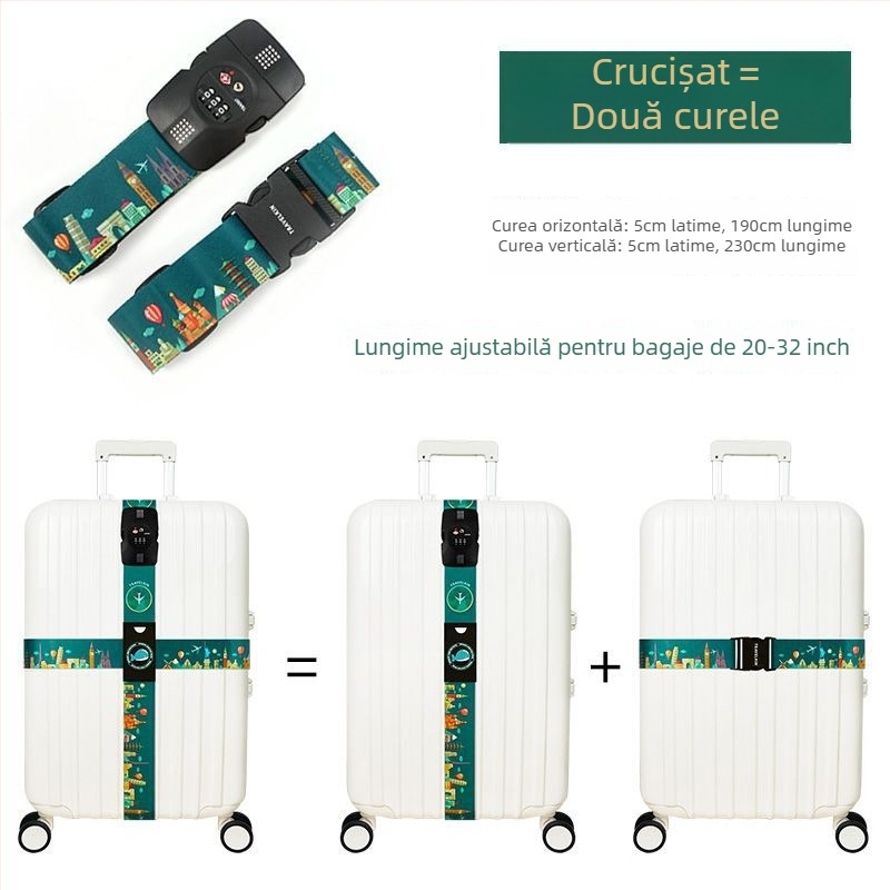 Bandă pentru bagaje Unique PU — curea pentru bagaje/umeri