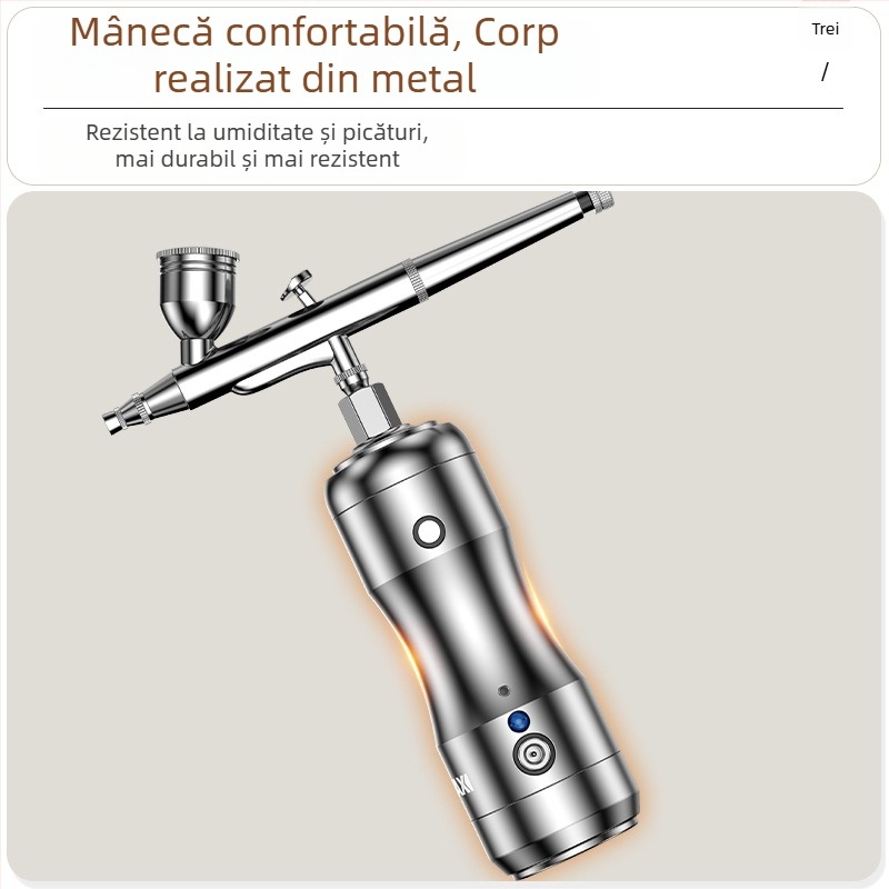 Airbrush pentru torturi, wireless, electric — pentru mousse și pigmenți, baterie Li-ion reîncărcabilă, 12V, marca Comes