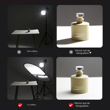 Panou de iluminare moale pentru fotografie — Brand Refutuna/Ruifutu; destinat accesoriilor pentru iluminare moale; greutate 3,5 kg; include husă de transport