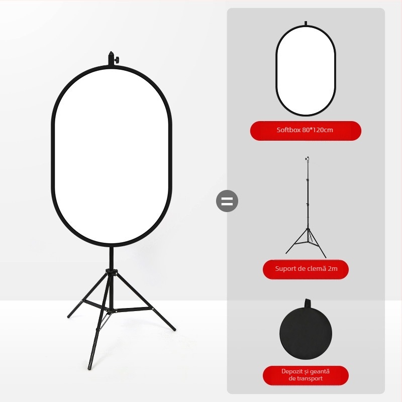Panou de iluminare moale pentru fotografie — Brand Refutuna/Ruifutu; destinat accesoriilor pentru iluminare moale; greutate 3,5 kg; include husă de transport