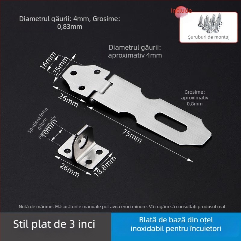 Încuietoare cu bolț pentru uși, dulapuri și sertare – model wj20200120 – stil modern minimalist