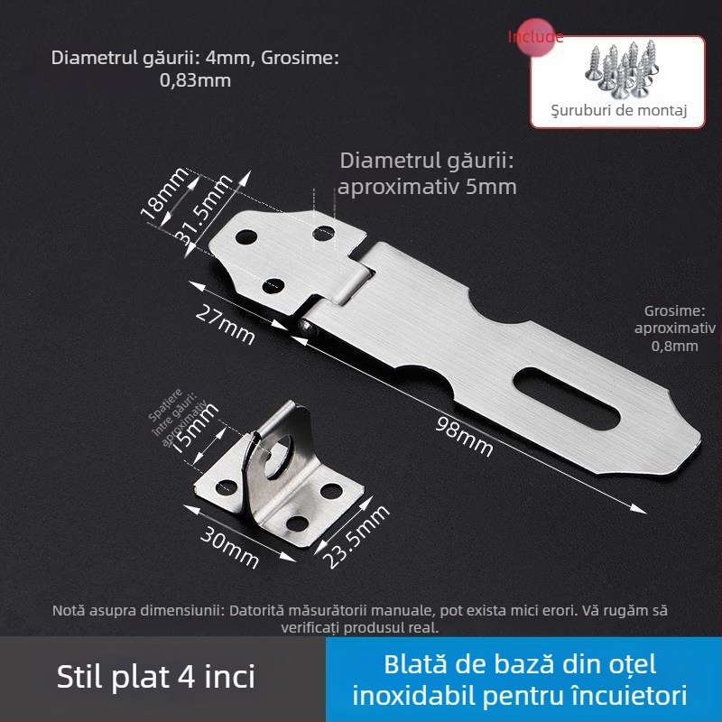 Încuietoare cu bolț pentru uși, dulapuri și sertare – model wj20200120 – stil modern minimalist