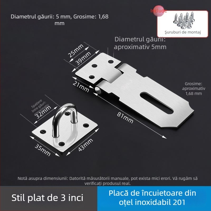 Încuietoare cu bolț pentru uși, dulapuri și sertare – model wj20200120 – stil modern minimalist
