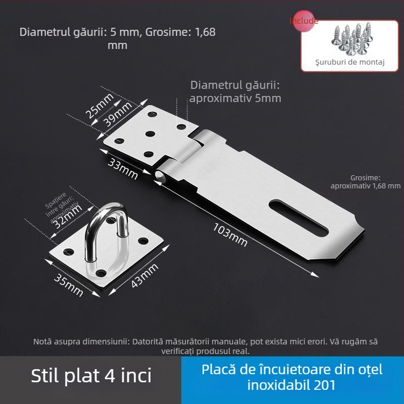 Încuietoare cu bolț pentru uși, dulapuri și sertare – model wj20200120 – stil modern minimalist