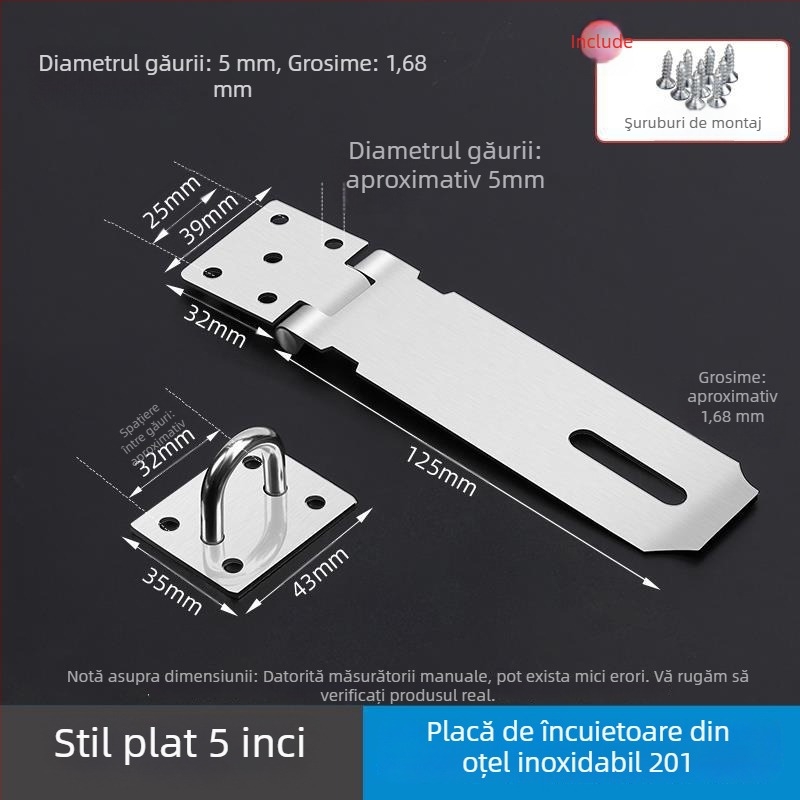Încuietoare cu bolț pentru uși, dulapuri și sertare – model wj20200120 – stil modern minimalist