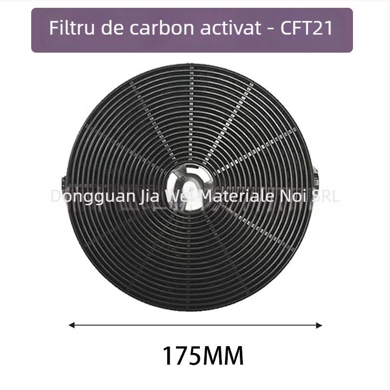 Element filtru de ulei pentru hota de bucătărie – filtru activ cu carbon, montaj încorporat, model Activated carbon filter, greutate 80–175 g, lansare în 2025