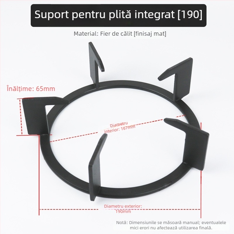 Suport pentru aragaz – design de masă dintr-o bucată, montaj manual, model general, greutate aproximativ 0,4 kg