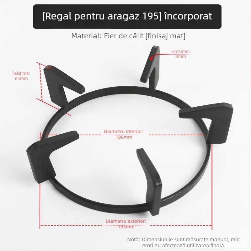 Suport pentru aragaz – design de masă dintr-o bucată, montaj manual, model general, greutate aproximativ 0,4 kg