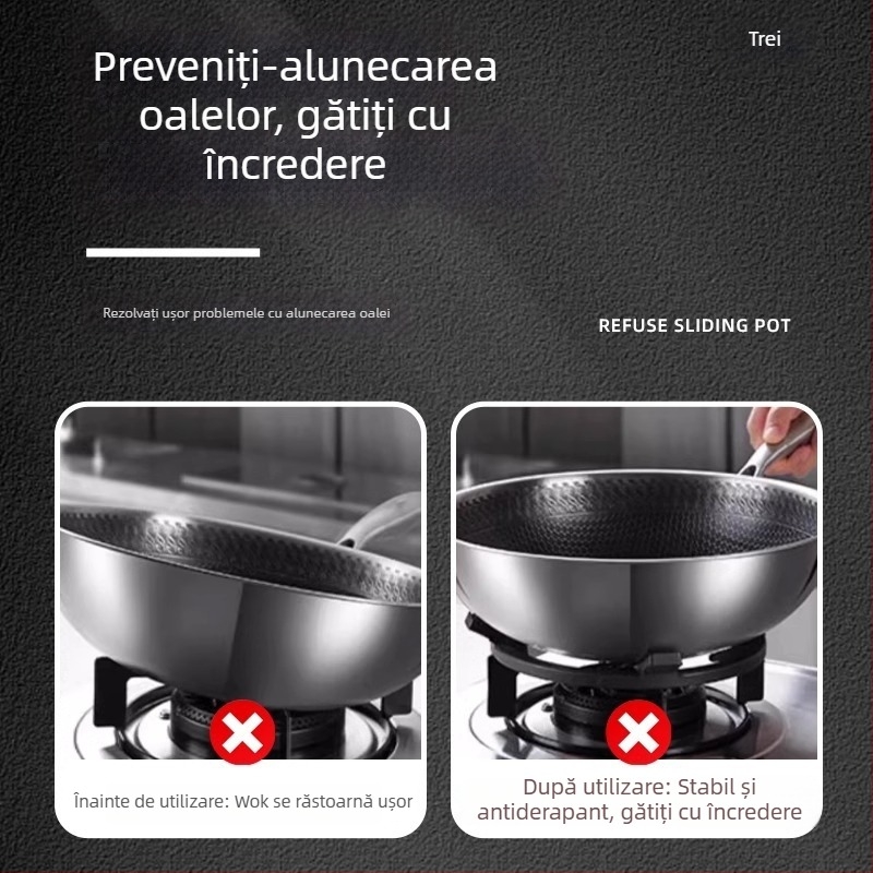 Suport pentru tigăi la aragaz, universal, potrivit pentru oale de lapte și vase mici, design cu patru sau cinci brațe, montaj pe partea de jos, greutate netă 780 g