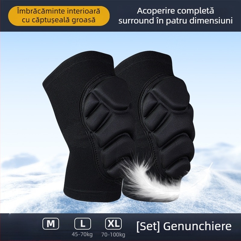 Feiyali Protecție pentru șolduri și genunchi pentru copii la schi – bază din spandex pentru sporturi de iarnă