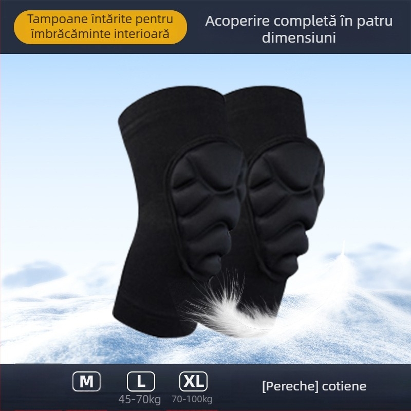 Feiyali Protecție pentru șolduri și genunchi pentru copii la schi – bază din spandex pentru sporturi de iarnă