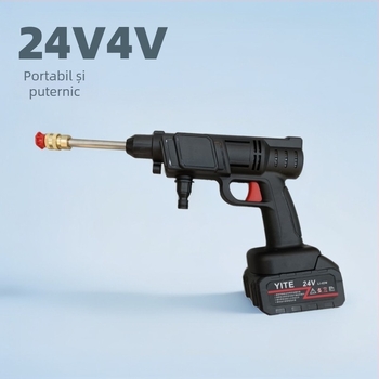 Pistol de spălat cu presiune înaltă pentru mașină, kit casnic cu furtun, cap de pistol și recipient pentru spumă