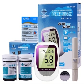 Teste de glicemie KH-100 pentru uz casnic — glucometru KH-100 Kanghe, adulți, garanție națională, standard medical Zhejiang Machinery Injection 20162220827