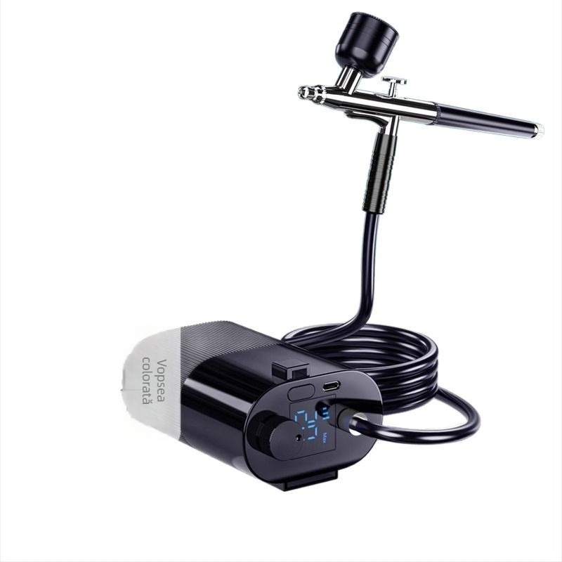 Pistol de pulverizare electric multifuncțional pentru vopsele acrilice, vopsire modele și artă pentru unghii — asoyoga, seria Pistol de pulverizare multifuncțional