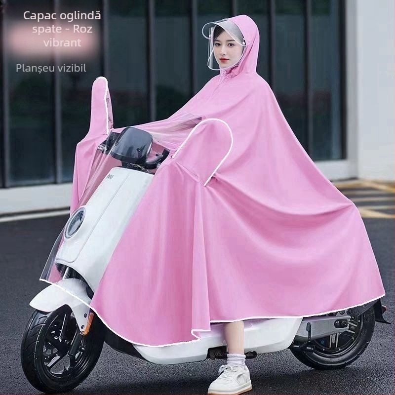 Poncho pentru două persoane – protecție impermeabilă pentru motociclete și vehicule electrice, țesătură Oxford groasă, posibilitate de personalizare