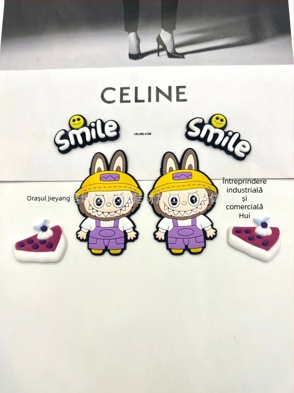 Cataramă de pantofi – stil Cartoon Labubu și Cartoon Paradise, accesoriu detașabil pentru toate anotimpurile