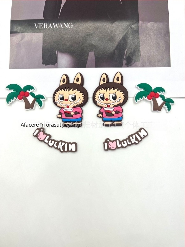 Cataramă de pantofi – stil Cartoon Labubu și Cartoon Paradise, accesoriu detașabil pentru toate anotimpurile