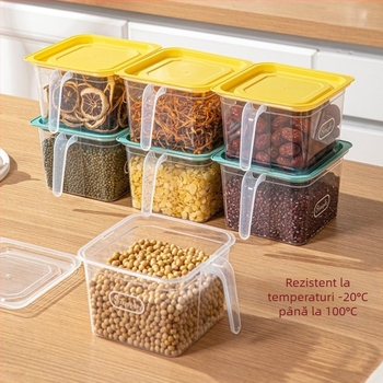 Cutie de depozitare pentru ouă în frigider, din plastic, sigilată, portabilă, păstrează prospețimea