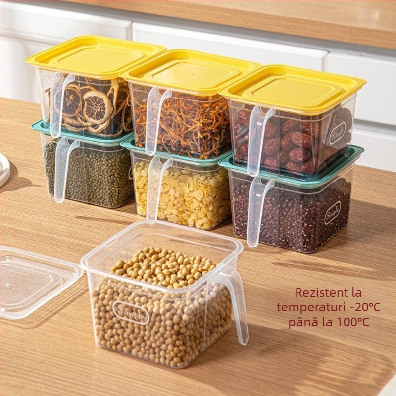 Cutie de depozitare pentru ouă în frigider, din plastic, sigilată, portabilă, păstrează prospețimea