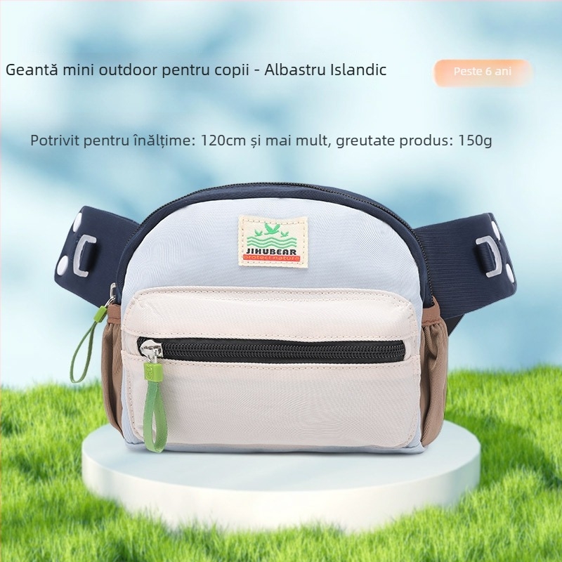 Almost a Bear Geantă crossbody pentru copii din nylon, ușoară, unisex, respirabilă, stil drăguț, primăvara 2024