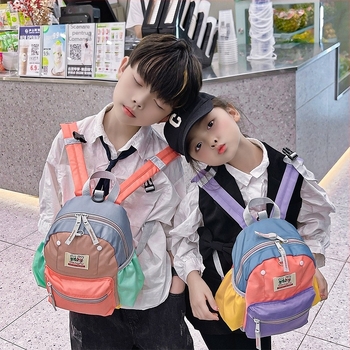 Rucsac unisex pentru grădiniță din canvas — ușor, anti-furt