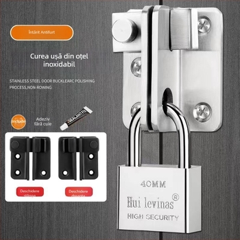 G2010 încuietoare de ușă din oțel inoxidabil pentru uși din lemn și dulapuri de birou, stil modern minimalist