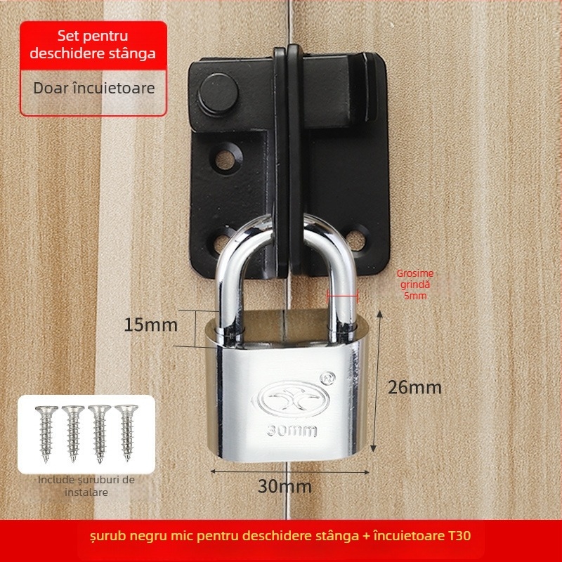 G2010 încuietoare de ușă din oțel inoxidabil pentru uși din lemn și dulapuri de birou, stil modern minimalist