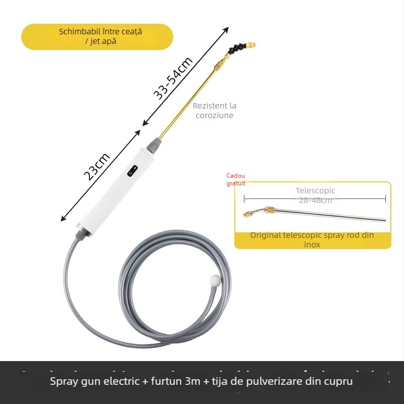 Pistol de pulverizare electric pentru udare – duză atomizatoare, 25V, cod produs Ltao720322072972