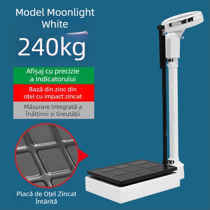 Cântar de înălțime și greutate – dispozitiv all-in-one pentru adulți și copii, potrivit pentru grădiniță și uz farmaceutic
