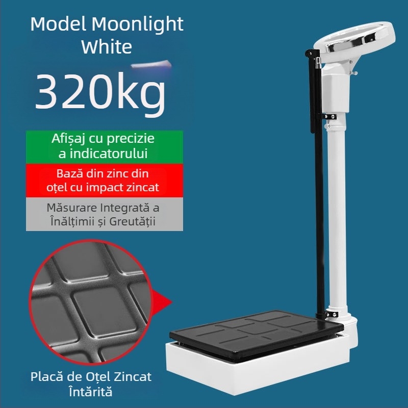 Cântar de înălțime și greutate – dispozitiv all-in-one pentru adulți și copii, potrivit pentru grădiniță și uz farmaceutic