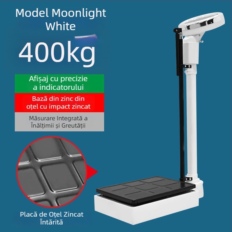 Cântar de înălțime și greutate – dispozitiv all-in-one pentru adulți și copii, potrivit pentru grădiniță și uz farmaceutic