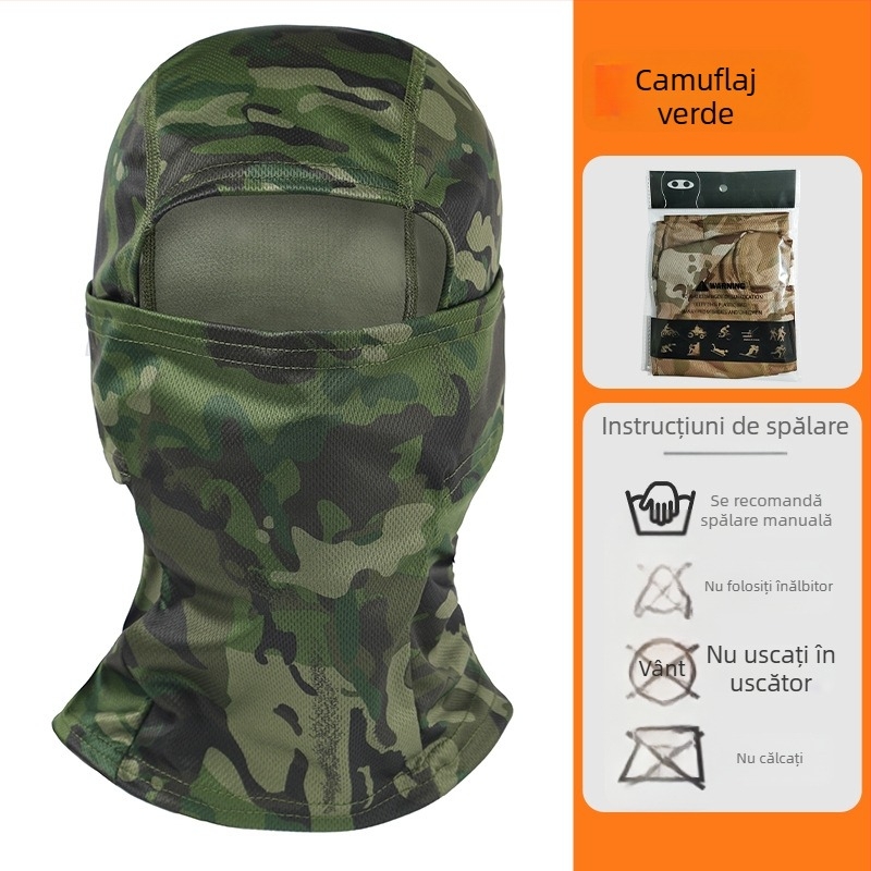 Mască pentru ciclism, protecție împotriva vântului și nisipului, guler multifuncțional din poliester, unisex