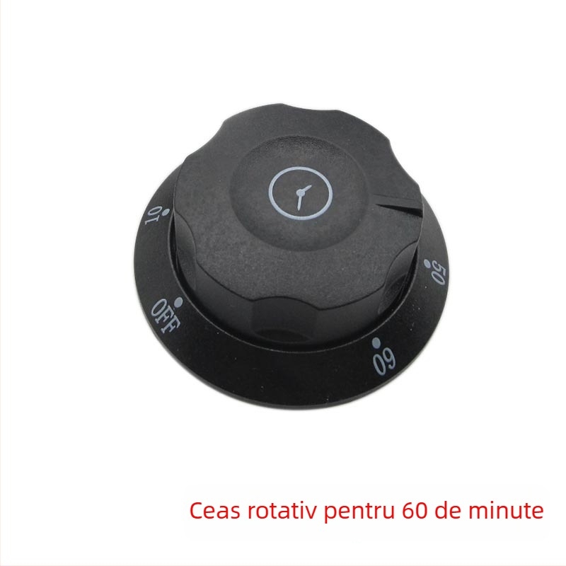 Buton de temporizare pentru dulap dezinfectare — universal pentru aparate electrice de gătit, setări 30/60/90/120 minute, întrerupător de avertizare