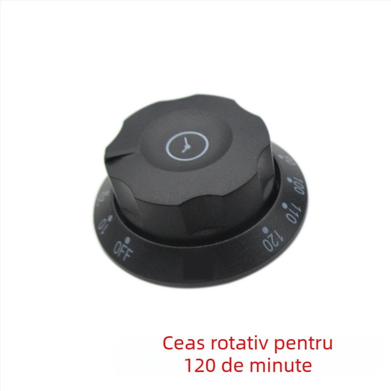 Buton de temporizare pentru dulap dezinfectare — universal pentru aparate electrice de gătit, setări 30/60/90/120 minute, întrerupător de avertizare