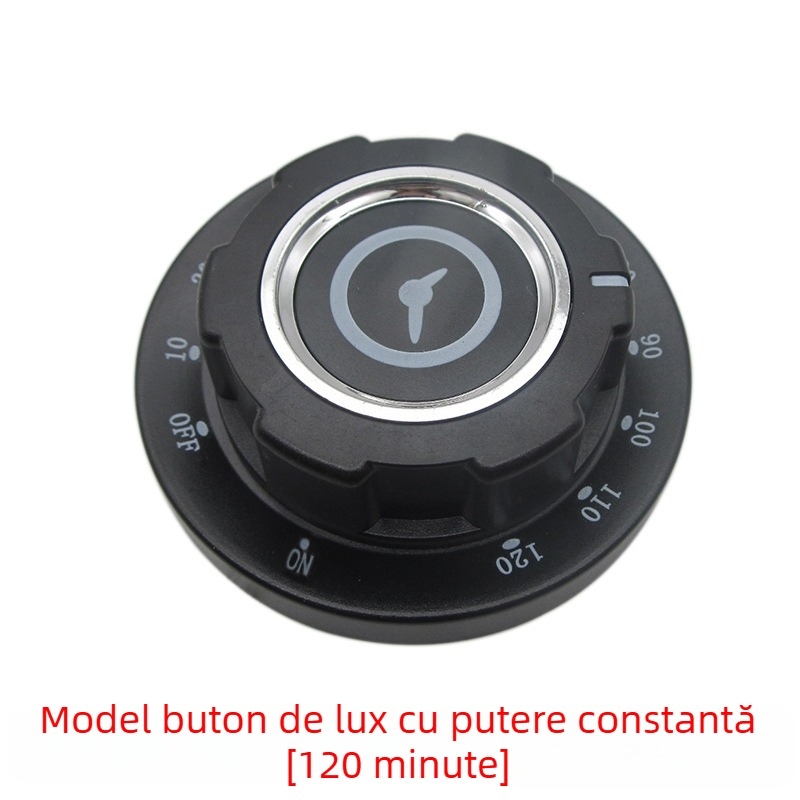Buton de temporizare pentru dulap dezinfectare — universal pentru aparate electrice de gătit, setări 30/60/90/120 minute, întrerupător de avertizare
