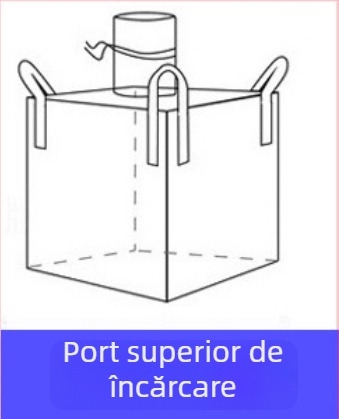 Sac ton din polipropilen, rezistent la uzură, întărit cu curele groase, pentru ambalare de transport; imprimare logo; încărcare 1–2 t; brand Sincerity
