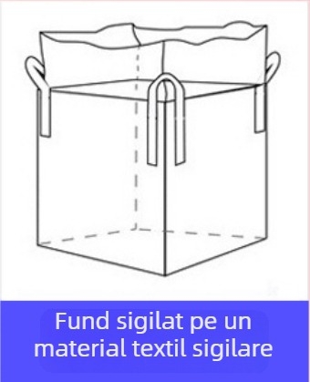 Sac ton din polipropilen, rezistent la uzură, întărit cu curele groase, pentru ambalare de transport; imprimare logo; încărcare 1–2 t; brand Sincerity