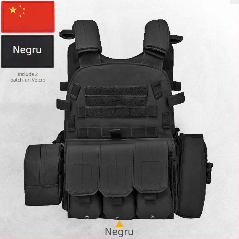 Vestă tactică camuflaj pentru copii, nivelul 3 de armură, respirabilă și rezistentă la uzură, pentru exterior