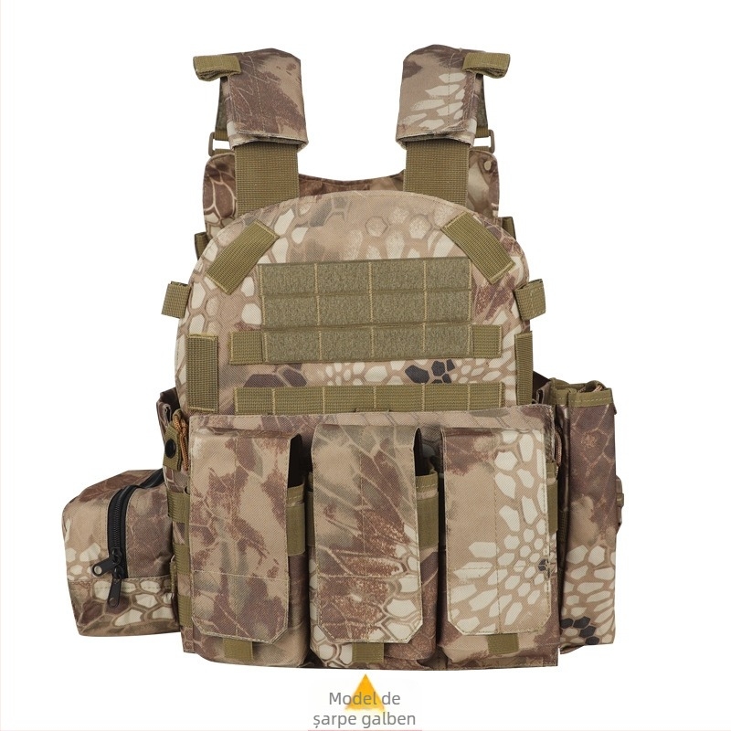 Vestă tactică camuflaj pentru copii, nivelul 3 de armură, respirabilă și rezistentă la uzură, pentru exterior