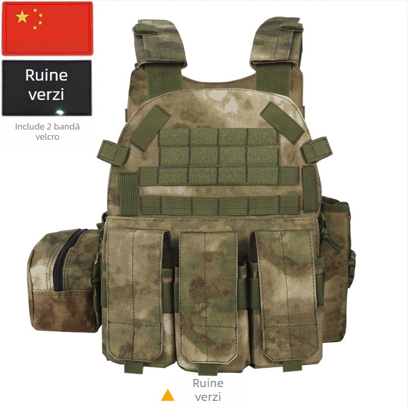 Vestă tactică camuflaj pentru copii, nivelul 3 de armură, respirabilă și rezistentă la uzură, pentru exterior