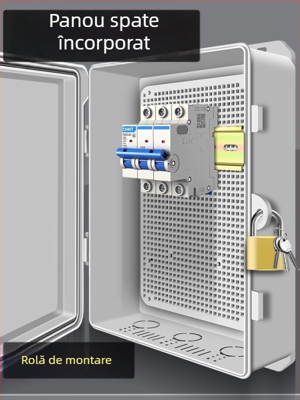 Cutie electrică din plastic impermeabilă pentru exterior, pentru distribuție, contoare și cutie de legături — monitorizare industrială