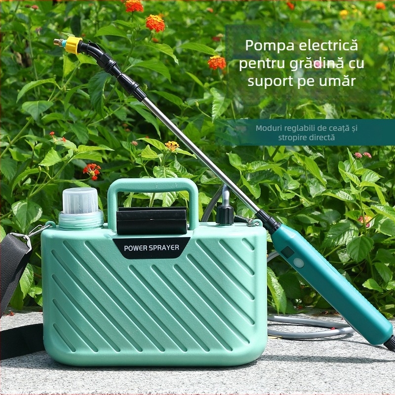 Pulverizator electric cu duză de atomizare, corp din plastic – Krish, pentru peisagistică, grădinărit la domiciliu și utilizări agricole