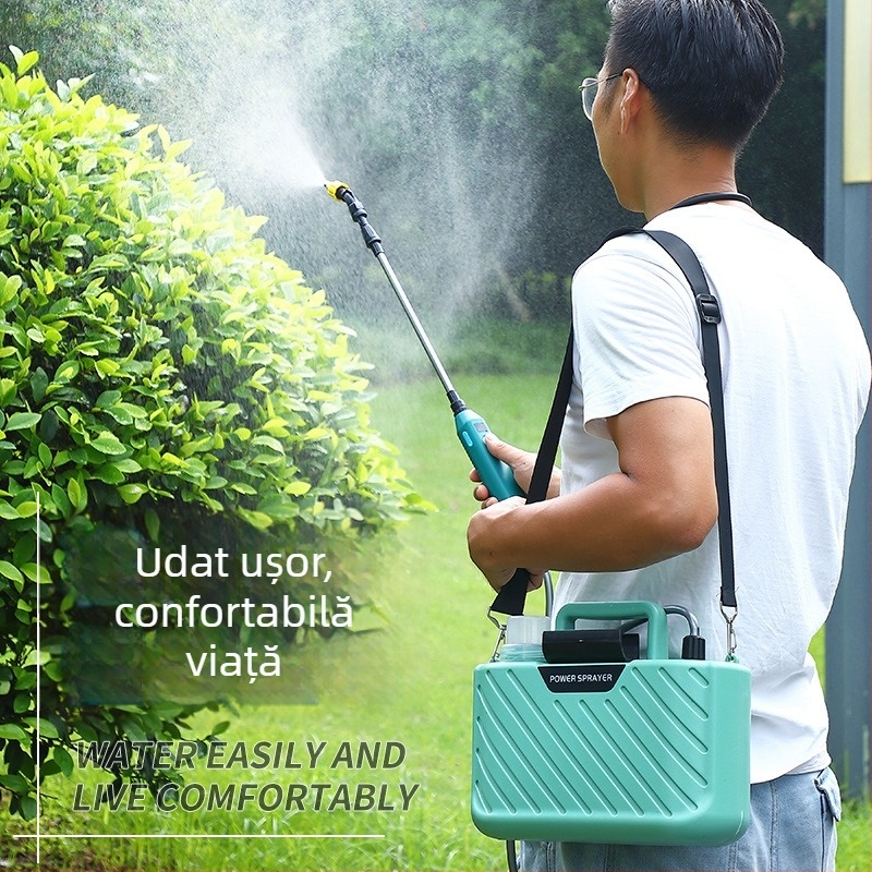 Pulverizator electric cu duză de atomizare, corp din plastic – Krish, pentru peisagistică, grădinărit la domiciliu și utilizări agricole